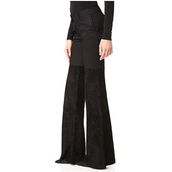 Nwt Rachel Zoe | Gigi Suede Flare Pants - Picture 4 of 14